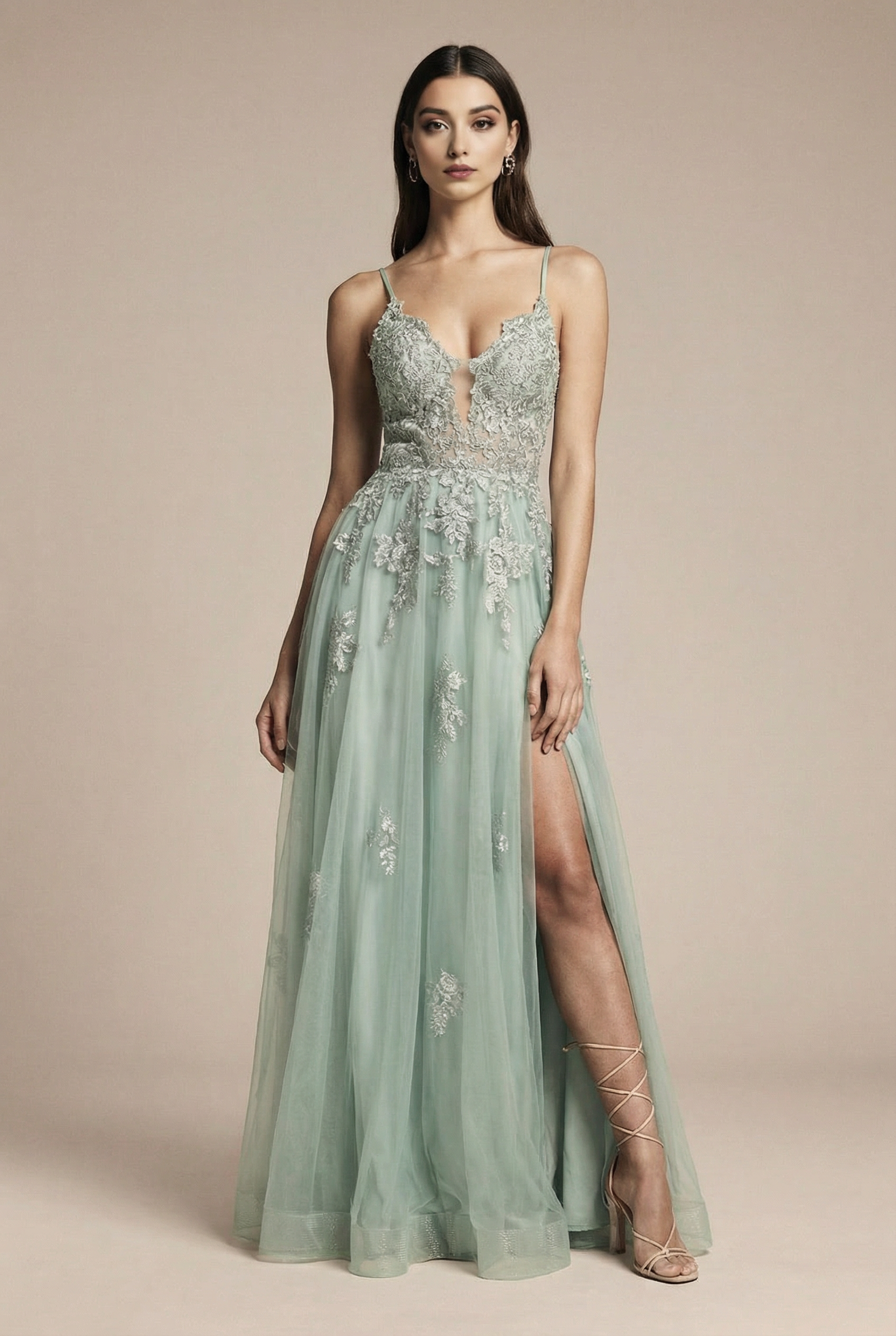 Sukienka tiulowa MAXI typu księżniczka na wesele