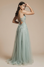 Sukienka tiulowa MAXI typu księżniczka na wesele