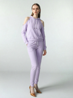 Bluza sportowa z wycięciami eksponującymi ramiona