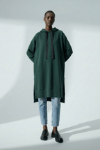 Bluza oversize z rozcięciem po bokach
