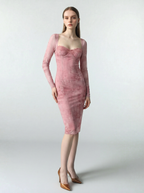 Pink corset dress