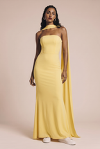 MAXI tube dress with a decorative scarf