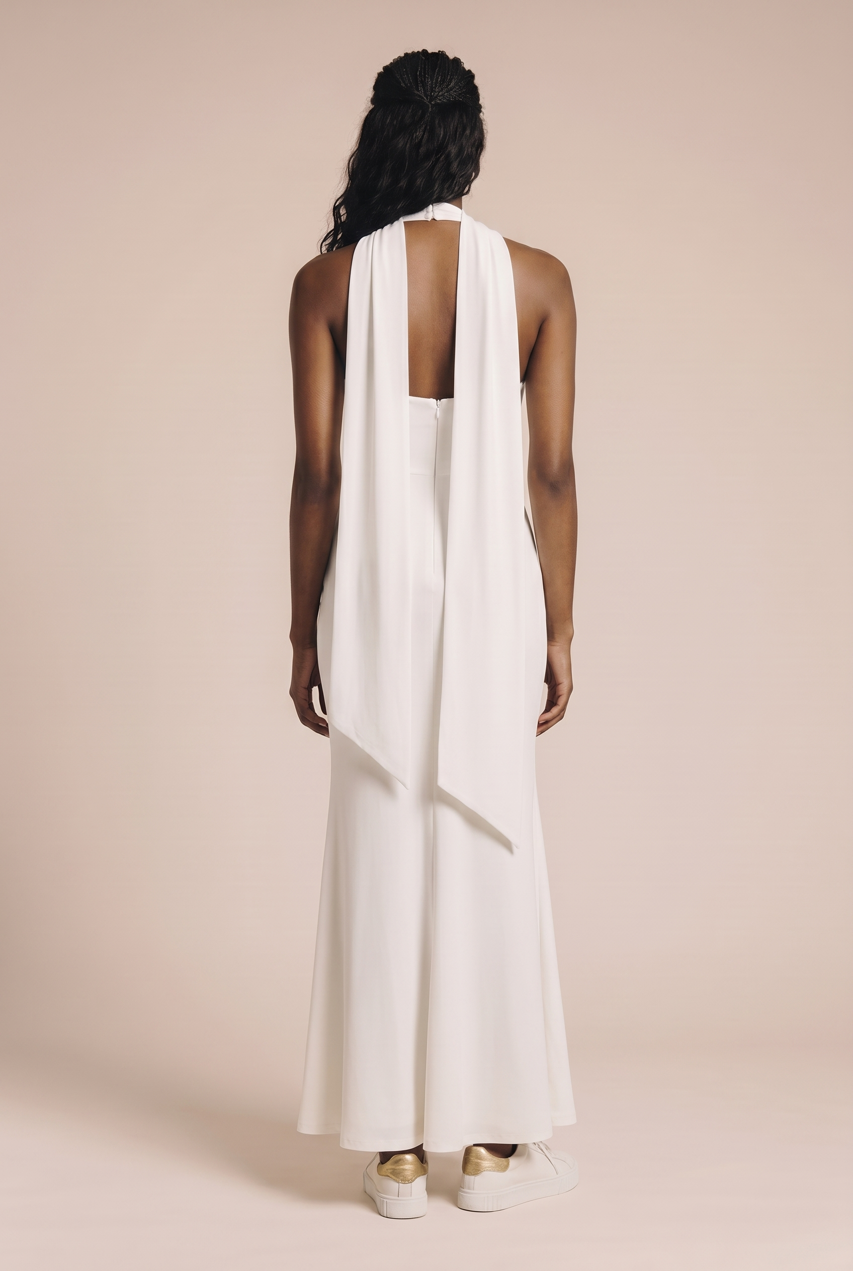 MAXI tube dress with a decorative scarf