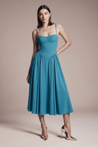MIDI spaghetti strap dress