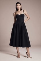 MIDI spaghetti strap dress