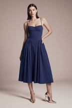 MIDI spaghetti strap dress