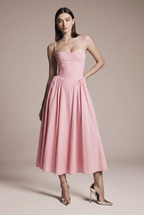 MIDI spaghetti strap dress
