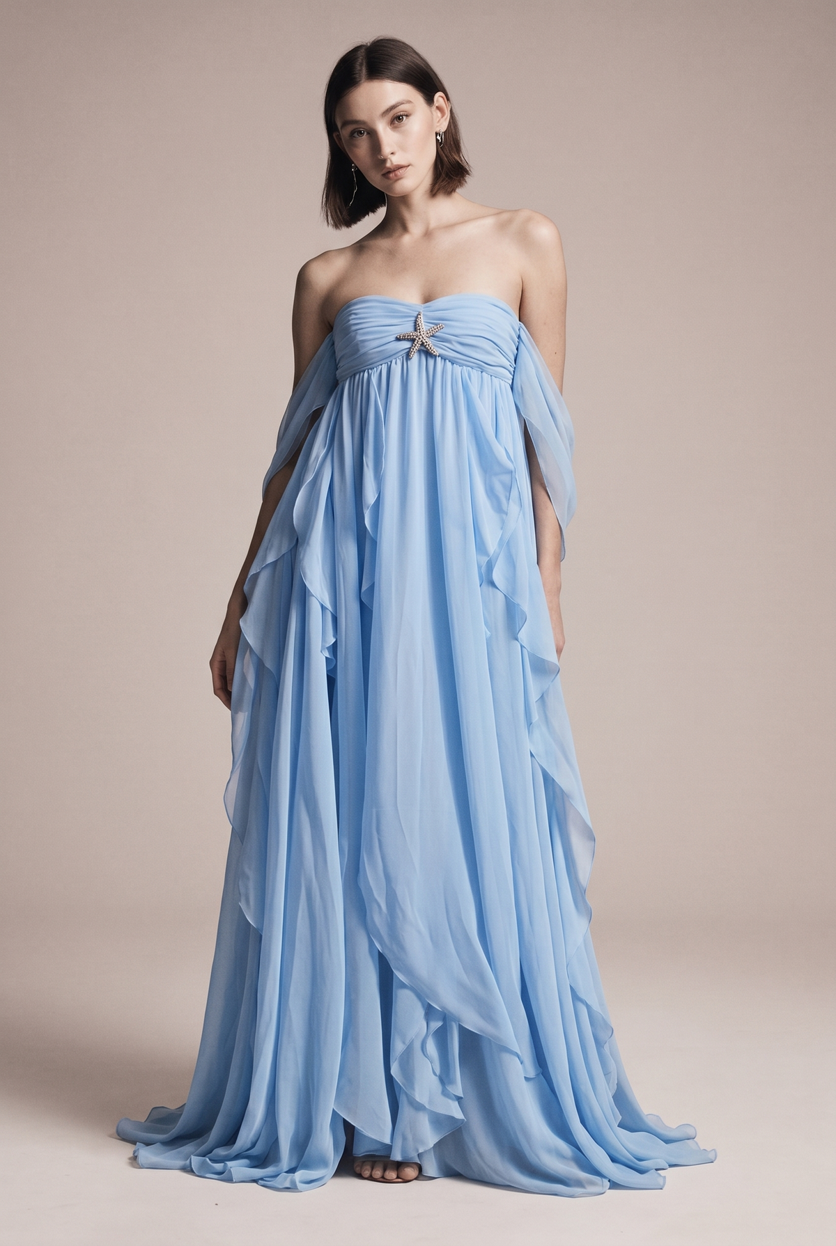 Letnia sukienka MAXI w stylu morskim