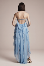 MAXI summer dress in a nautical style