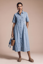 MIDI denim dress for summer