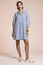 Striped dress with buttons