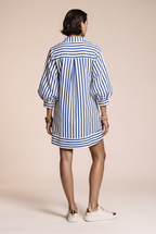 Striped dress with buttons