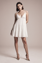 V-neck mini dress for summer