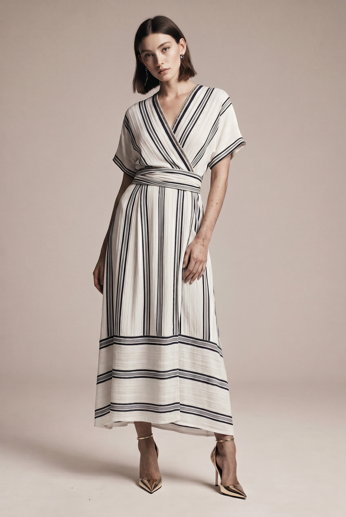 Sukienka maxi w paski
