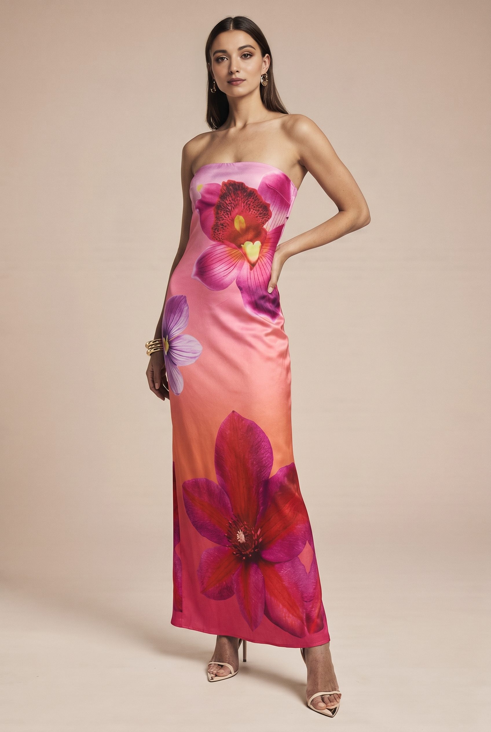 MAXI dress with colorful patterns for summer