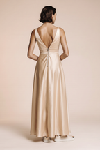 Fanny Beige Bridesmaid Dress