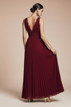 Burgundy spaghetti strap dress