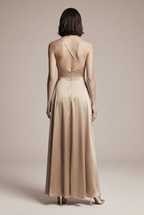 Daphne beige dress for a wedding