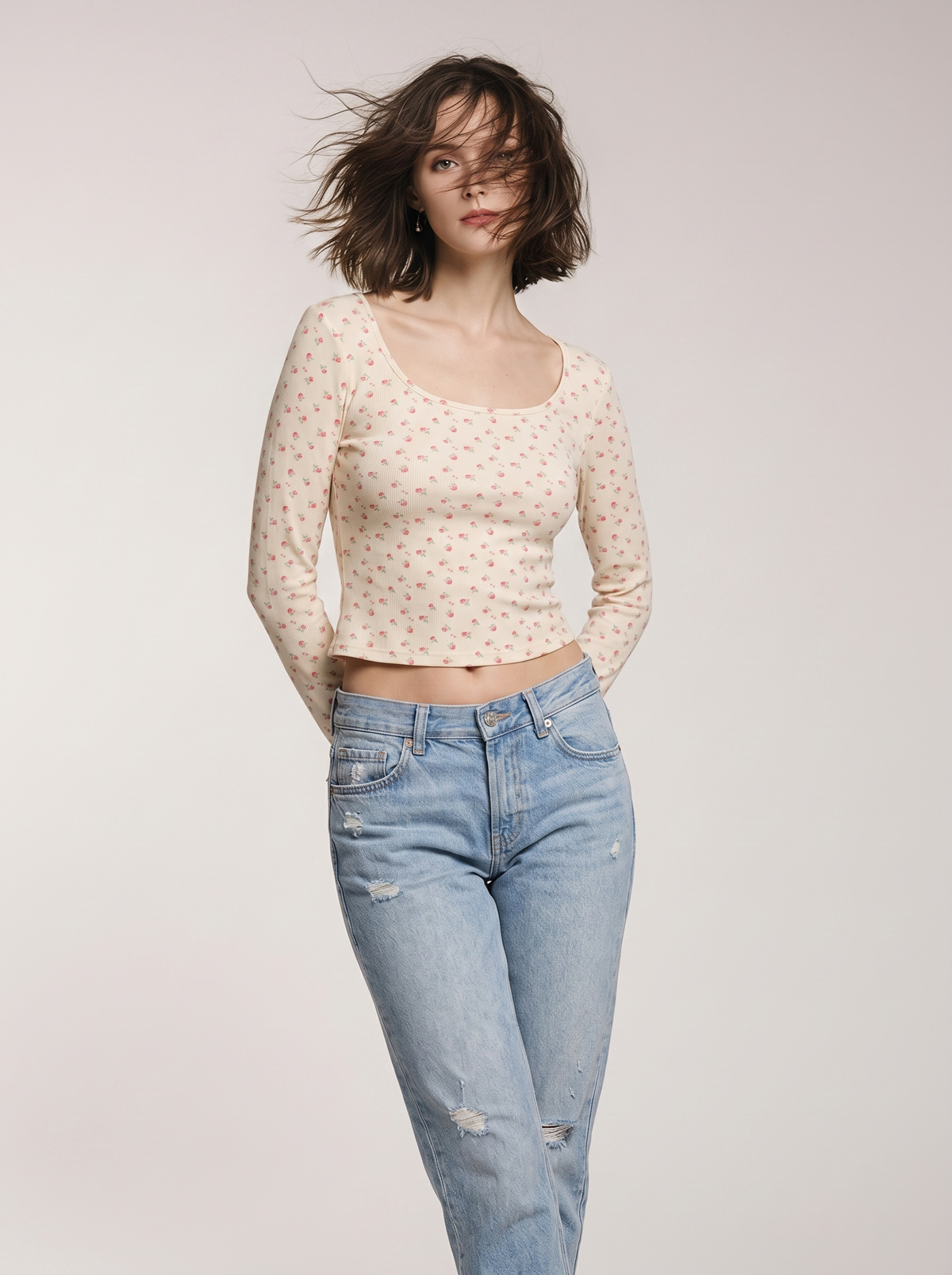 Women's long-sleeved blouse BiBi