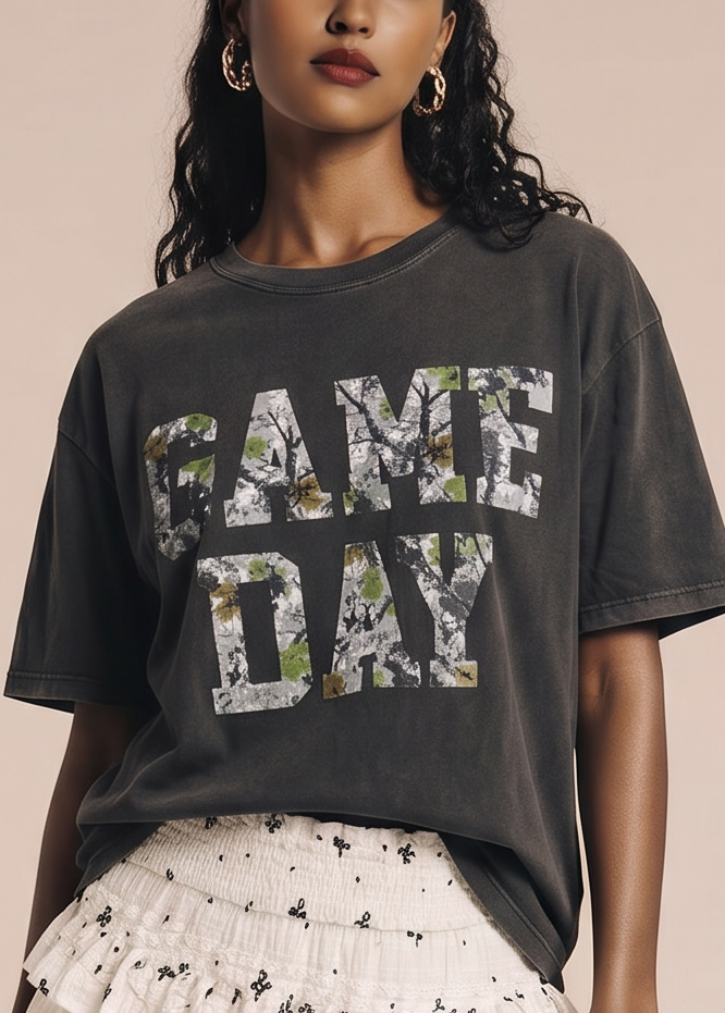 Casual camouflage t-shirt for everyday wear