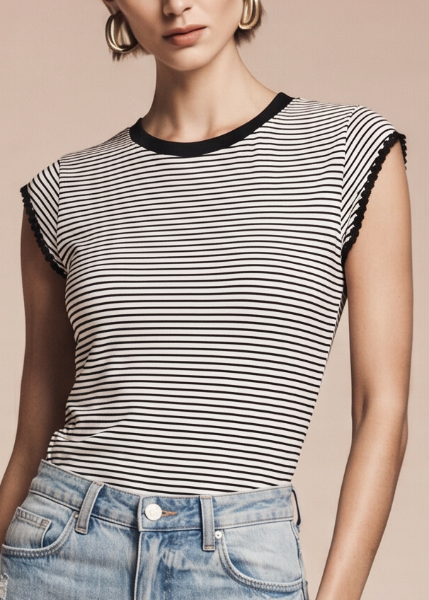 Elegant everyday striped T-shirt
