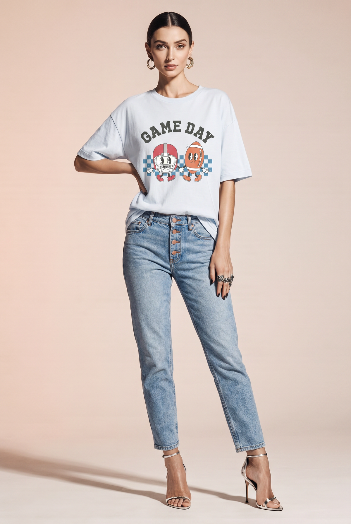 Casual match day graphic t-shirt