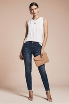 Round neck top