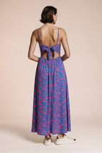MAXI dress with a floral pattern