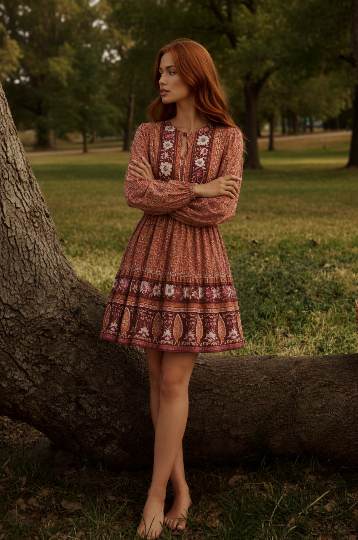 Boho Dress with Lace