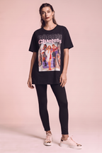 Czarny t-shirt z kultowego filmu Clueless