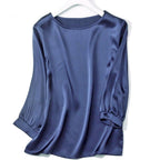 Jedwabna wyjściowa koszulka z połyskiem