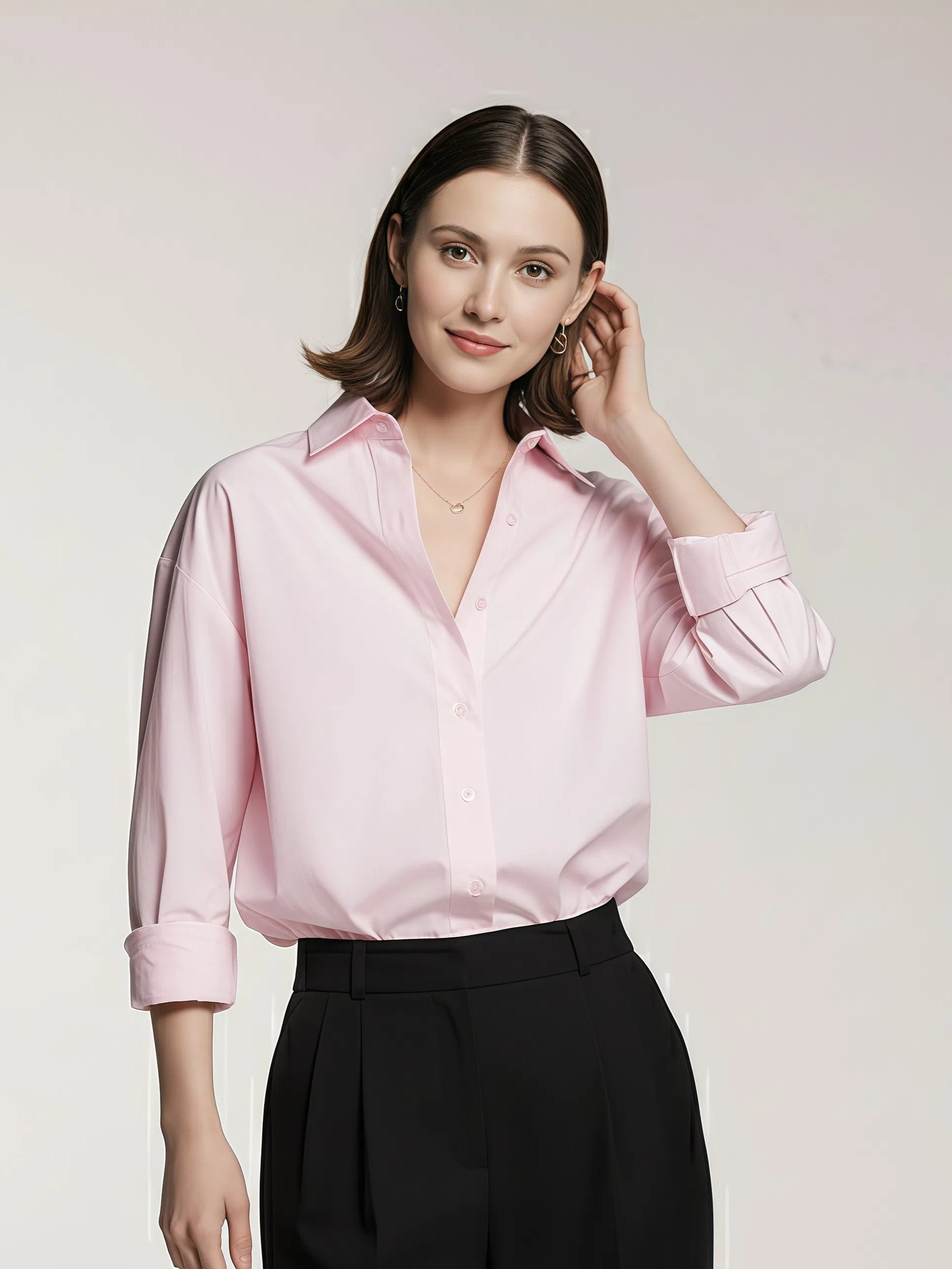 Koszula bawełniana z długim rękawem