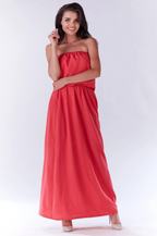 Wiosenna sukienka bez ramiączek