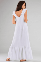 Wiosenna sukienka MAXI na ramiączkach