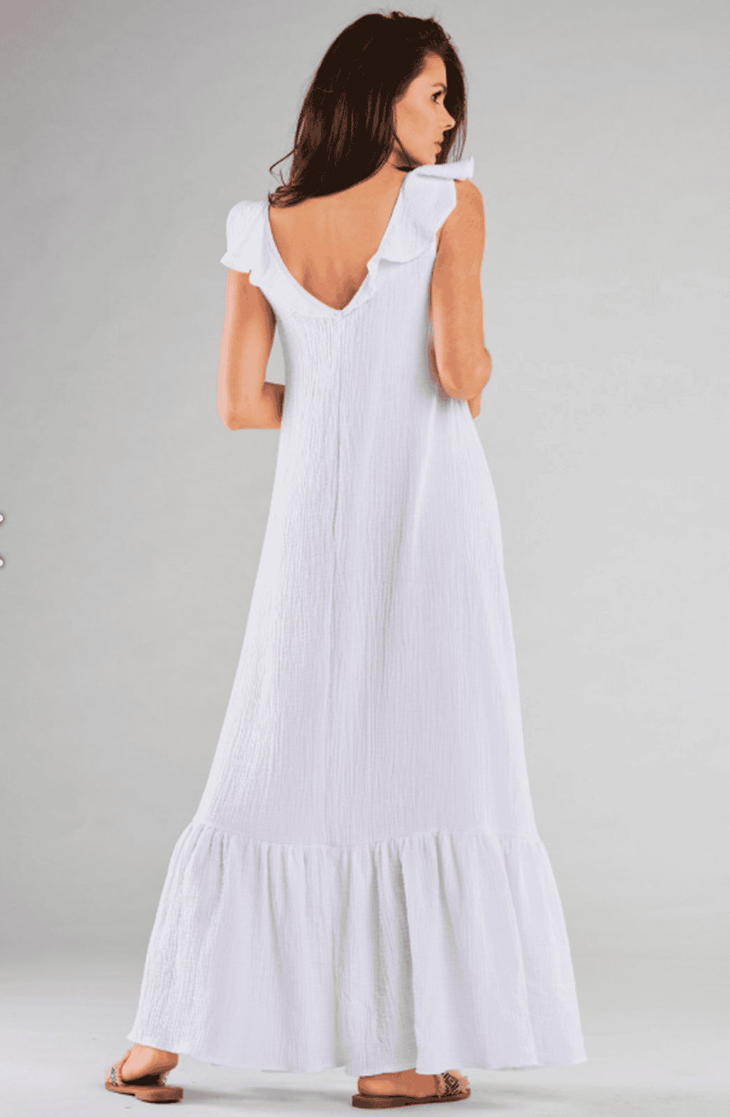 Wiosenna sukienka MAXI na ramiączkach