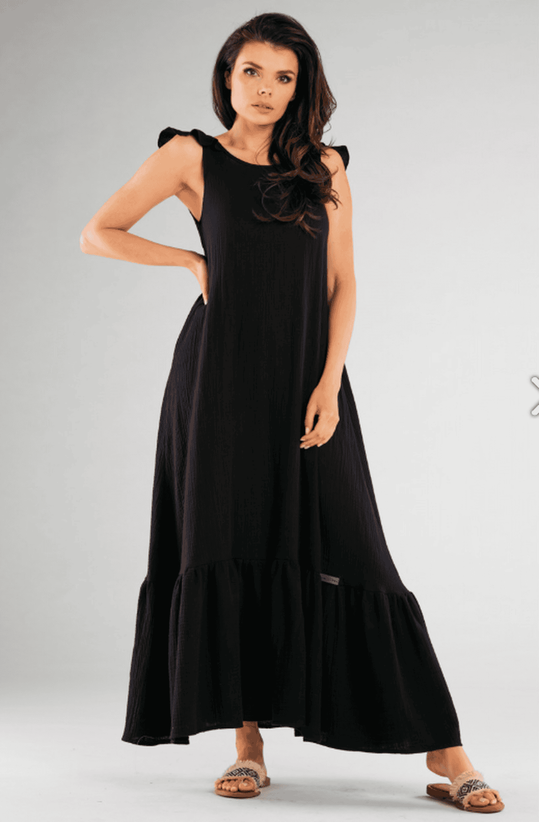 Wiosenna sukienka MAXI na ramiączkach