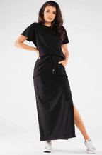 MAXI dress with a slit on the leg