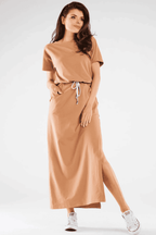 MAXI dress with a slit on the leg