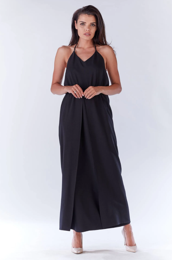 Wiosenna pastelowa luźna sukienka MAXI