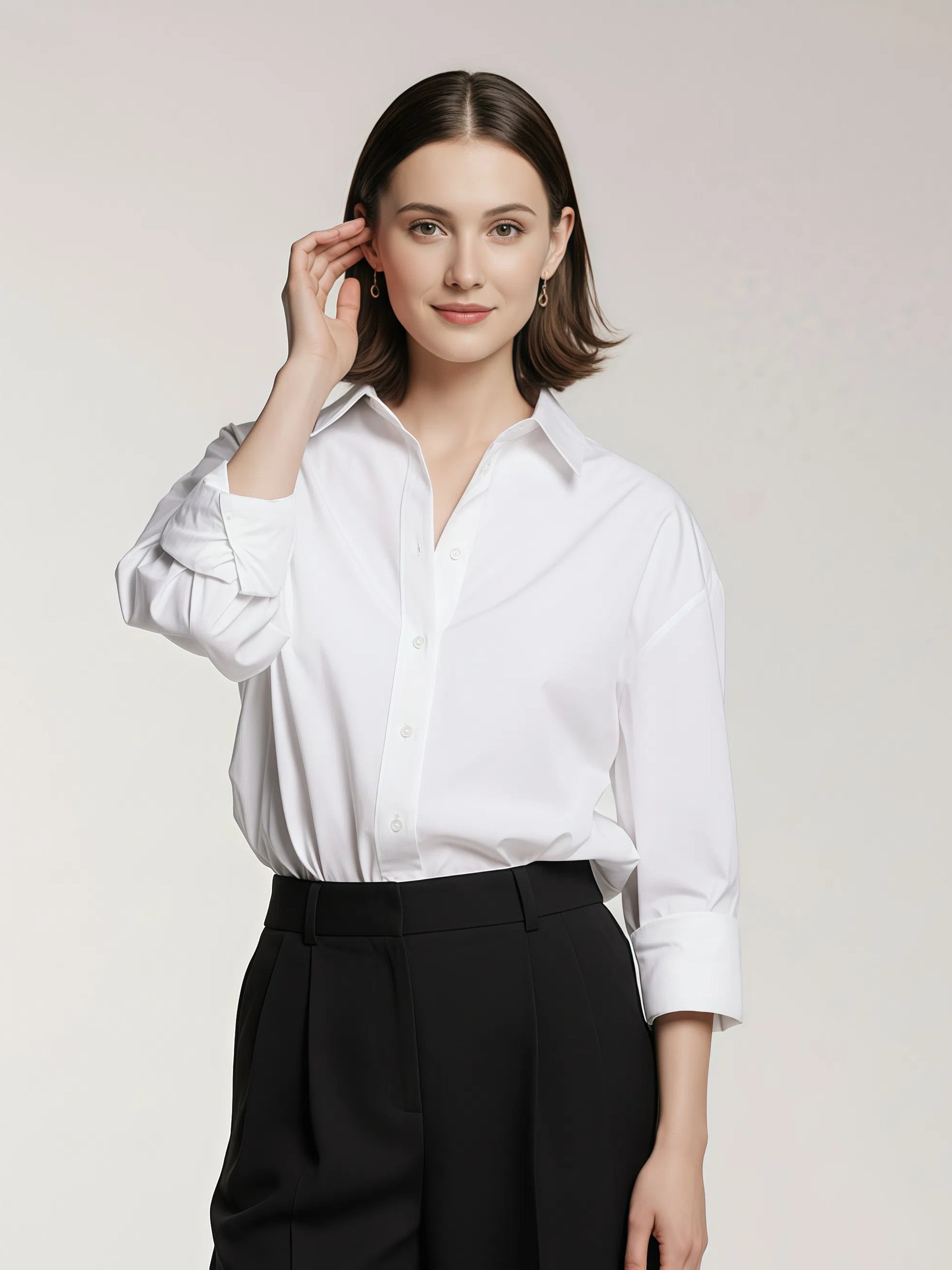 Koszula bawełniana z długim rękawem