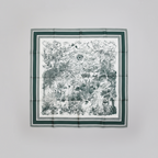 Wzorzysta chusta przedstawiająca łąkę