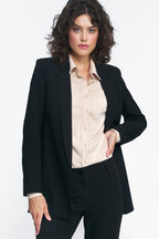 Classic black open blazer Z74 Black - Nife