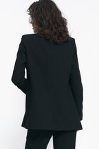 Classic black open blazer Z74 Black - Nife