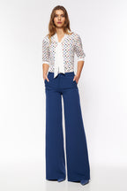 Cobalt blue palazzo trousers SD95 Cobalt - Nife