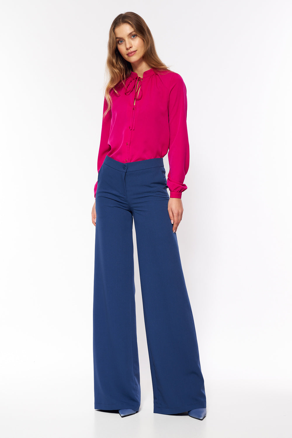 Cobalt blue palazzo trousers SD95 Cobalt - Nife