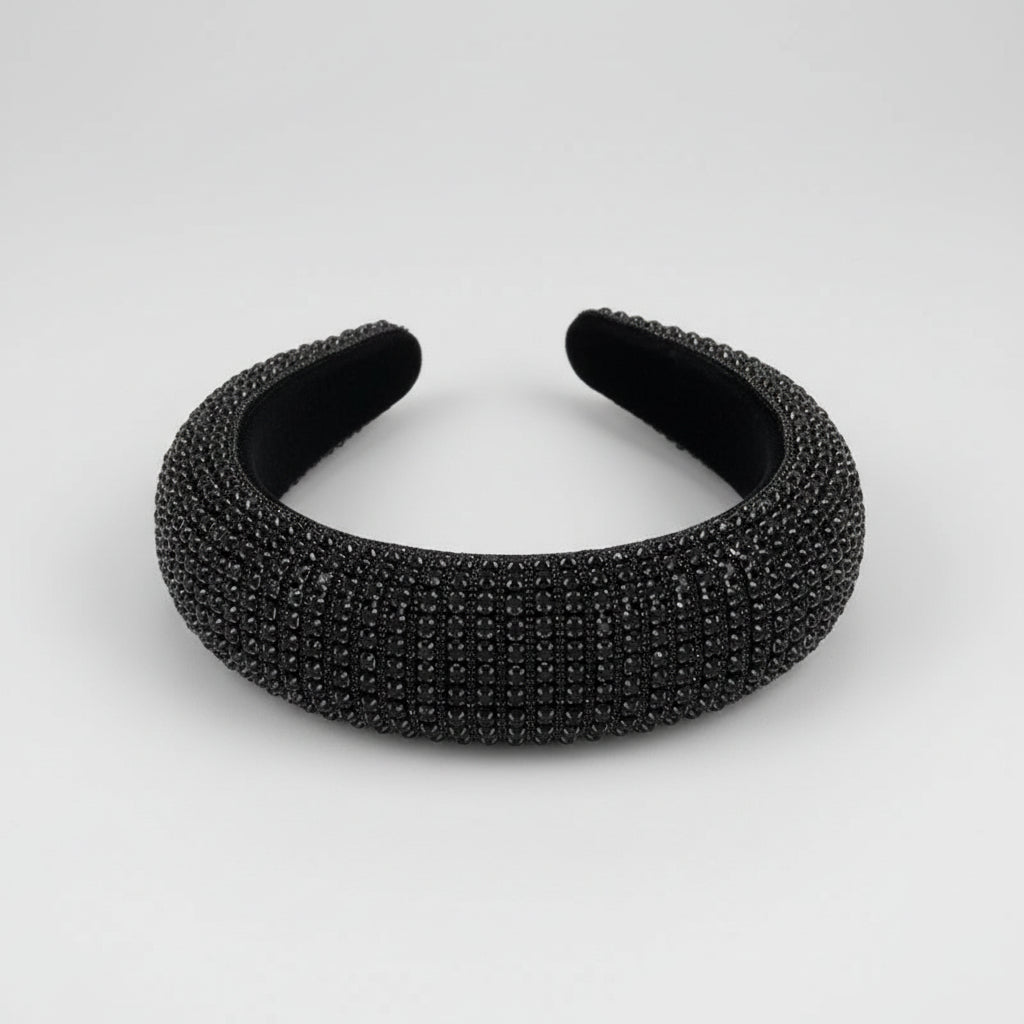 Opaska typu PUFF z kryształkami