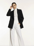 Jesienno-zimowy krótki dwustronny wełniany płaszcz