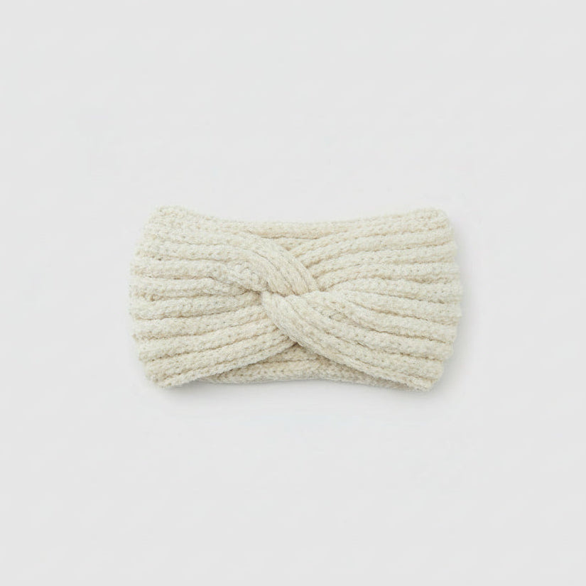 Wełniana opaska dzianinowa