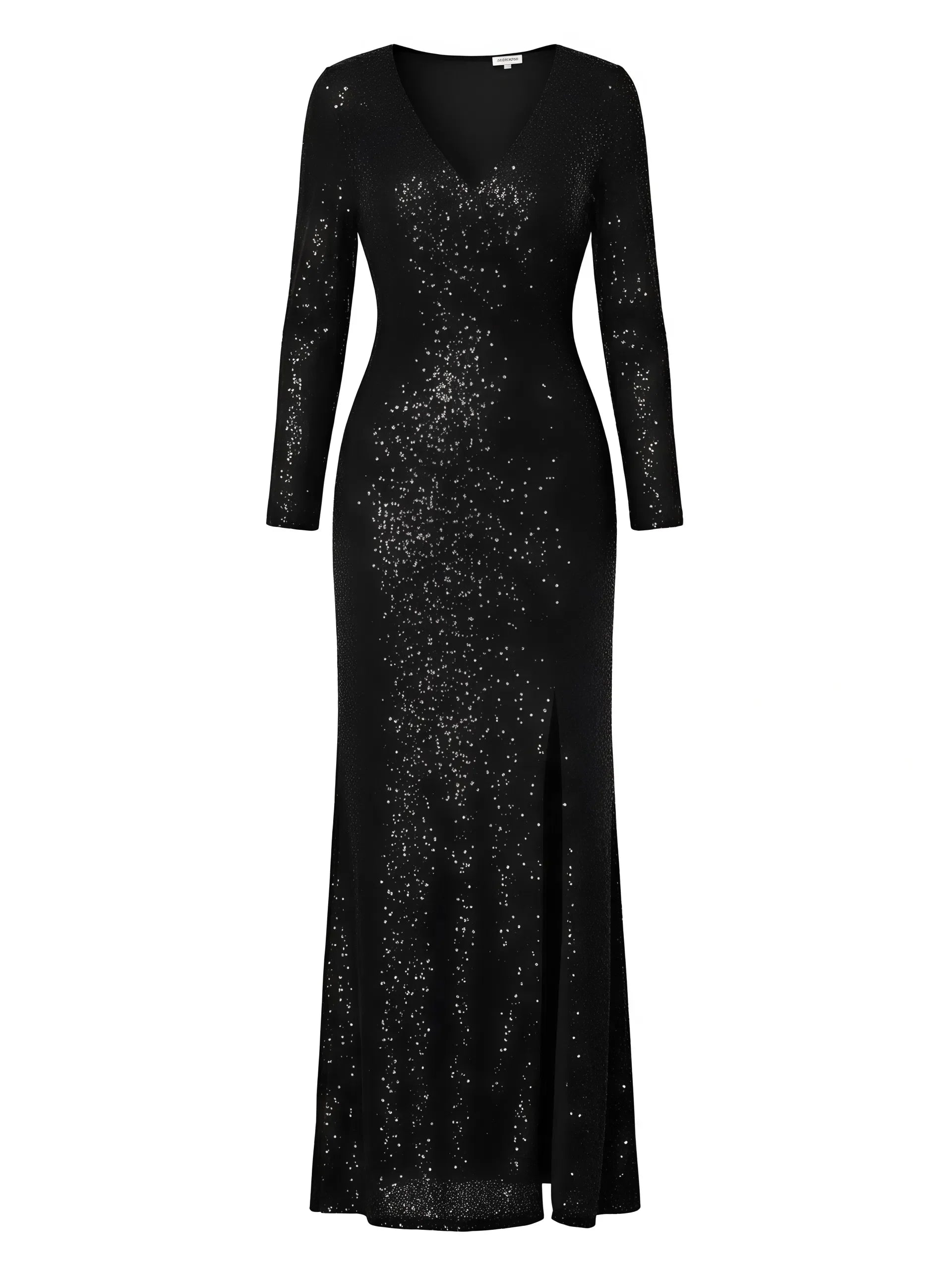 Błyszcząca sukienka wieczorowa MAXI z cekinami - Sweet Victoria