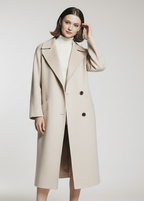 Dwurzędowy płaszcz zapinany na guziki